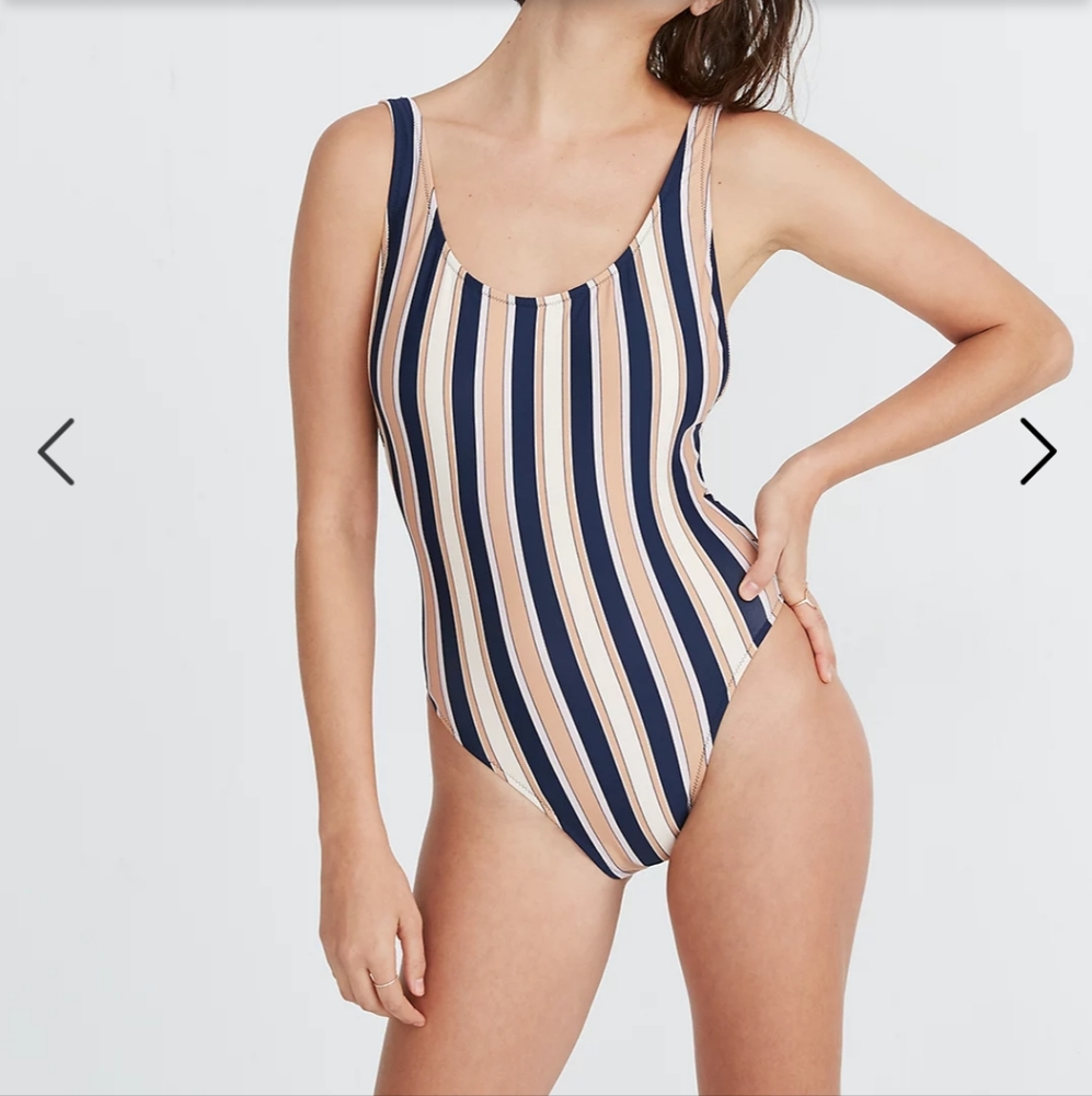 Madewell one Piece Swimsuit in Academy Stripe 6